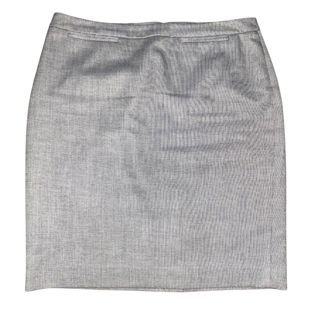 Halogen Women's Casual Neoprene Knit Pencil Skirt Gray sz 10